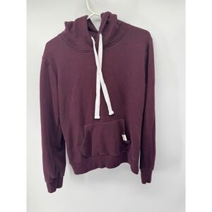 Reflex Hoodie Mens Medium Red Pullover Fleece Sweatshirt Kangaroo Pocket